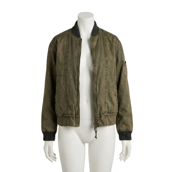 FREE PEOPLE Jackets & Blazers - NEW FREE PEOPLE jax washed bomber jacket in olive